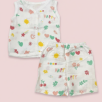 Cloud Soft comfortable Muslin Jabla Set - Happy logs