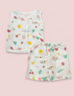 Cloud Soft comfortable Muslin Jabla Set - Happy logs