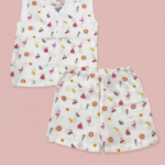 Cloud Soft comfortable Muslin Jabla Set - Egret