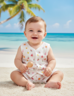 Cloud Soft comfortable Muslin Jabla Set - Egret - Image 2