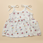 Cloud Soft comfortable Muslin knot frocks - Ice lollies