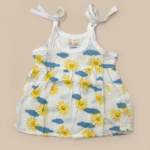 Cloud Soft comfortable Muslin knot frocks – Sunny sky
