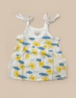 Cloud Soft comfortable Muslin knot frocks – Sunny sky