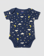 Romper Half Sleeves Onesies - Night sky