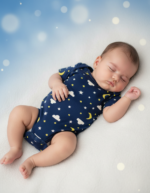 Romper Half Sleeves Onesies - Night sky - Image 2