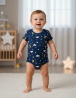 Romper Half Sleeves Onesies - Night sky - Image 3