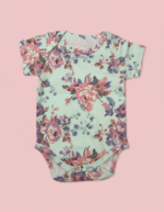 Romper Half Sleeves Onesies – Roses