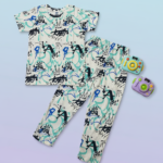 Pure Cotton Half Sleeves Urban Graffiti Print T-shirt & pant
