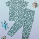 Pure Cotton Half Sleeves Mint Magic Circle Print T-shirt & pant