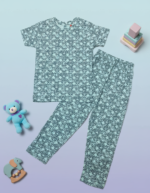 Pure Cotton Half Sleeves Mint Magic Circle Print T-shirt & pant