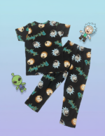 Pure Cotton Half Sleeves Space Scientist Print T-shirt & pant