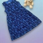 Girls Sleeveless Printed Dress – Indigo Island