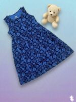 Girls Sleeveless Printed Dress – Indigo Island