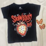 Girls Cotton Crew Neck Printed T-Shirt – Berries