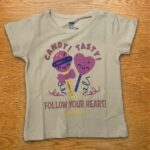 Girls Cotton Crew Neck Printed T-Shirt – Candy love