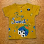 Girls Cotton Crew Neck Printed T-Shirt – Sweet Bug
