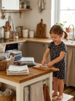 Girls Cotton Graphite Triangle Printed T-shirt & shorts - Image 2