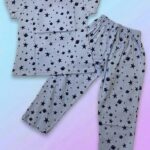 Pure Cotton Half Sleeves Cosmic Galaxy Print T-shirt & pant
