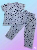 Pure Cotton Half Sleeves Cosmic Galaxy Print T-shirt & pant