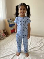 Pure Cotton Half Sleeves Cosmic Galaxy Print T-shirt & pant - Image 2