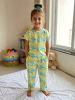 Pure Cotton Half Sleeves Dreamy Cloud Print T-shirt & pant - Image 2