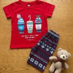 Girls Cotton Half Sleeves Holiday Print T-shirt & shorts