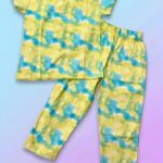 Pure Cotton Half Sleeves Dreamy Cloud Print T-shirt & pant