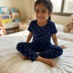 Pure Cotton Half Sleeves Midnight Blue Print T-shirt & pant