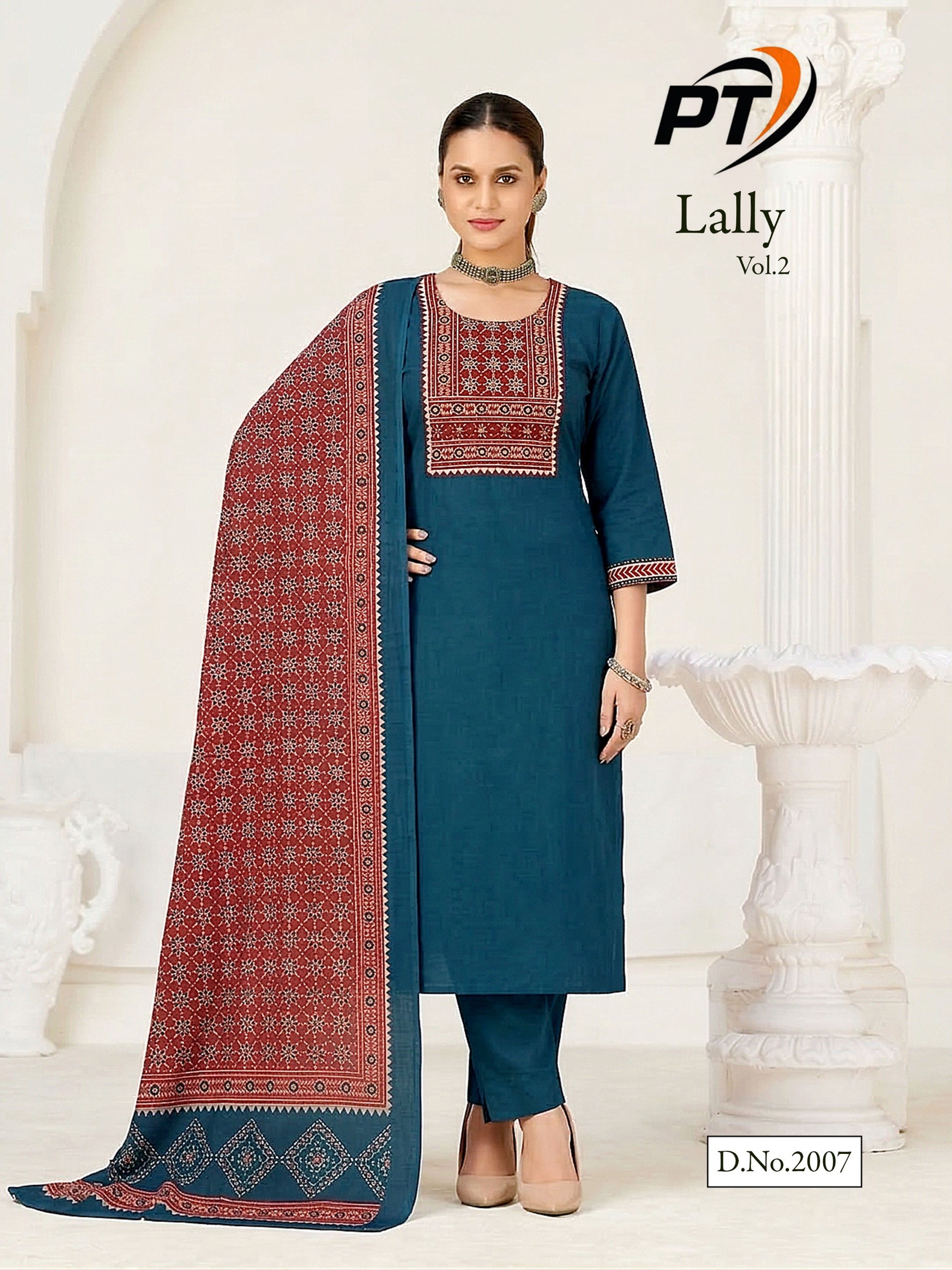 IMG-20260618-WA0042 solid teal blue cotton Ethnic Kurta Set (Copy) - Image 1