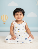Cloud Soft comfortable Muslin knot frocks – Rider - Image 2