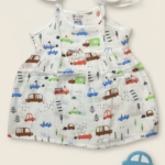 Cloud Soft comfortable Muslin knot frocks – Cars
