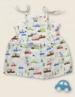 Cloud Soft comfortable Muslin knot frocks – Cars