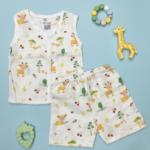 Cloud Soft comfortable Muslin Jabla Set – Giraffe
