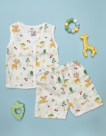 Cloud Soft comfortable Muslin Jabla Set – Giraffe