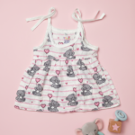 Cloud Soft comfortable Muslin knot frocks – Teddy