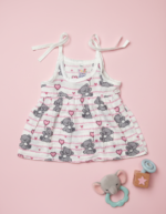 Cloud Soft comfortable Muslin knot frocks – Teddy