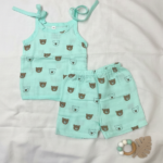 Cloud Soft comfortable Muslin knot Jabla set – Teddy