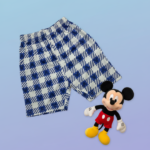 Knee Length Shorts – all over blue white shade Print