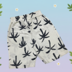 Knee Length Shorts – Palm Breeze print
