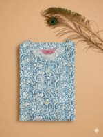 Indigo Floral Printed A-Line Cotton dress - Image 2