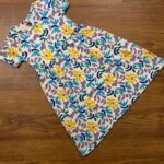 Girls Half Sleeve Printed Dress – Vibrant Floral