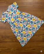 Girls Half Sleeve Printed Dress – Vibrant Floral