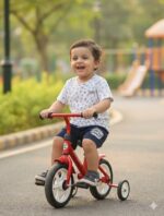 Boys Half Sleeves White & Navy Blue all over Print T-shirt & shorts - Image 2