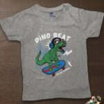 Boys Cotton Crew Neck Printed T-Shirt – Skate Dino
