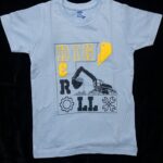 Boys Cotton Crew Neck Printed T-Shirt – Blue
