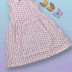 Girls Sleeveless Printed Dress – Lilac