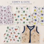 Combo - Pack of 5 : New born Muslin Jabla